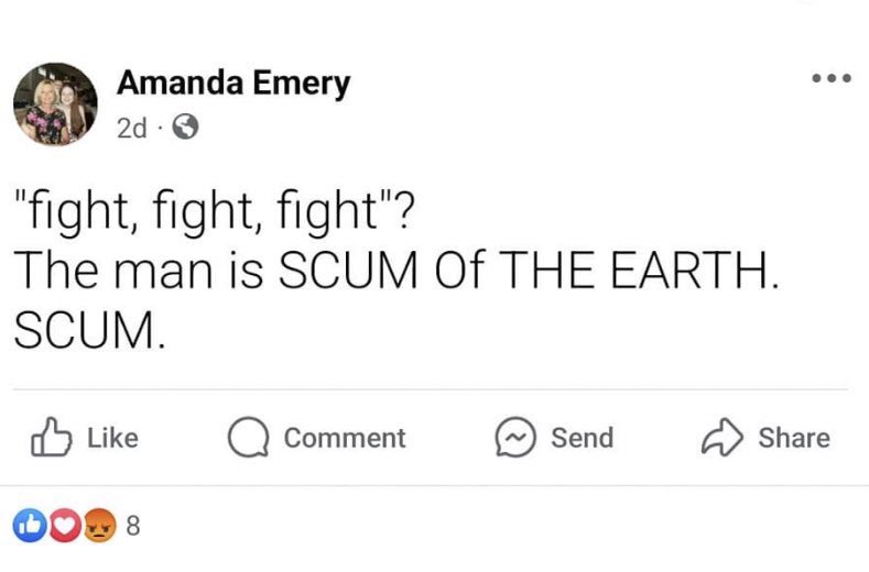 iAnonPatriot's tweet photo. Meet Amanda Emery, an employee at Bud Murphy’s. 

Amanda thinks Trump is “scum” and that someone needs to try to take him out again. 

Bud Murphy’s is a sports bar located in Connellsville, PA. https://t.co/X0c5nxt8yg