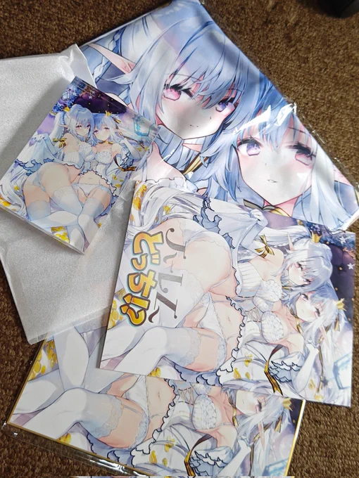 注文してたうりぼうざっかさんの画集セット届いたー再録ミニ画集だけど初表紙相変わず印刷がとても綺麗で嬉しいー! 
