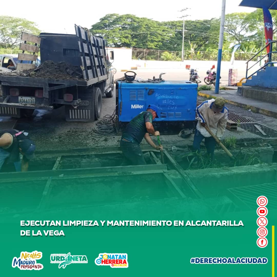 Con la intención de garantizar la seguridad de los transportistas y peatones, ejecutan trabajos de saneamiento de alcantarillas en el sector La Vega, tal y como lo instruye el presidente <a href="/NicolasMaduro/">Nicolás Maduro</a>  junto al gobernador <a href="/HectoRodriguez/">Héctor Rodríguez C.</a> y el alcalde <a href="/JonatanAHerrera/">Jonatan A. Herrera</a>.