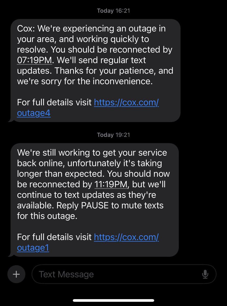 GunnyVII's tweet photo. @CoxComm this is unacceptable. Not only have I missed part of work today since I still work from home, now I get to miss the MLB All Star game… And to top it off when I call, you just have a recording as an outgoing message &amp; can’t talk to an actual human. #Getitright https://t.co/8s8MaTZBBF