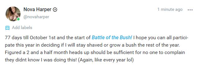 77 days till the Battle begins, no excuses will be had November 1st when the poll is done! https://t