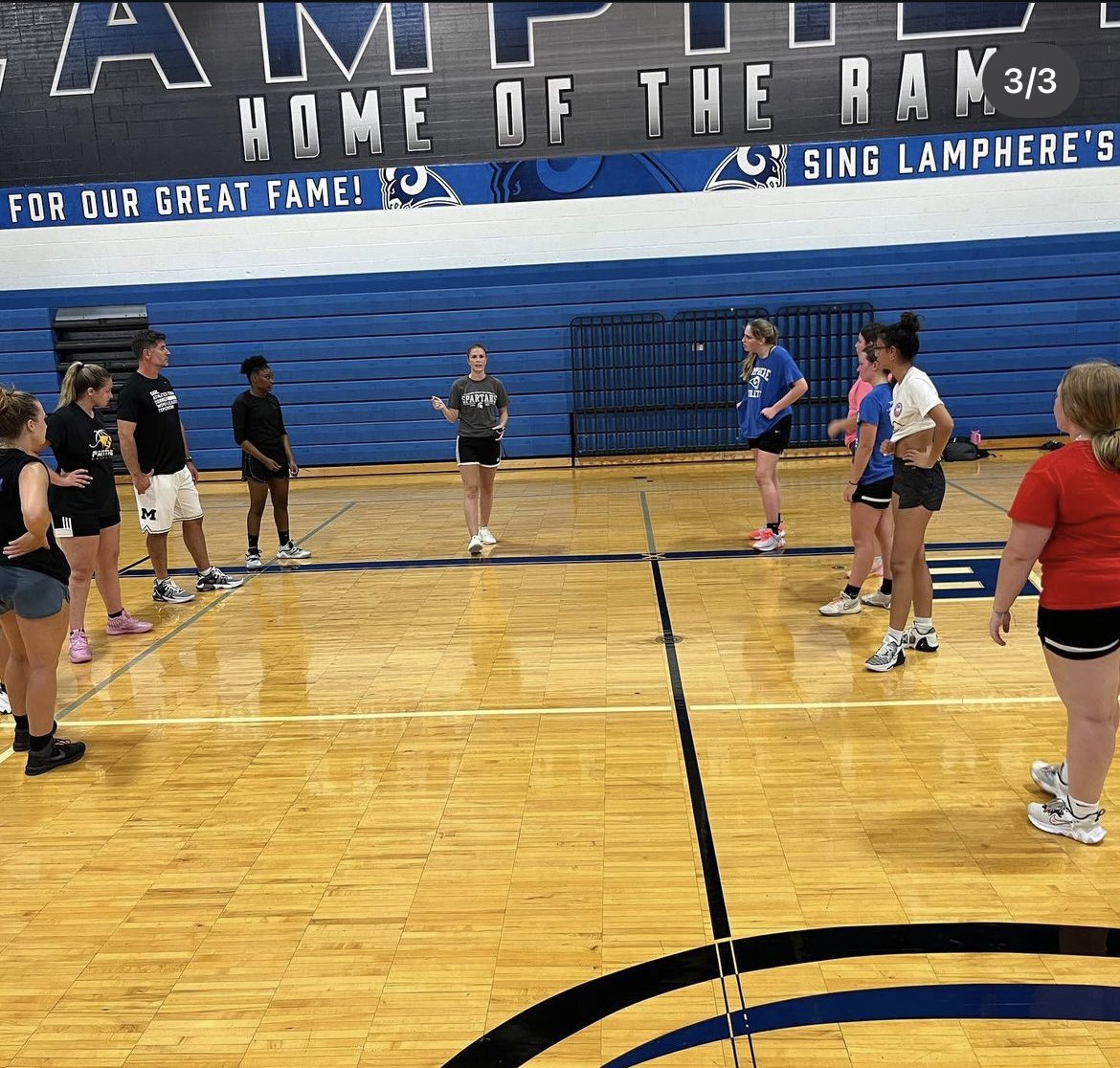 First open gym of the summer with new coach! Excited for what the season’s going to bring!!