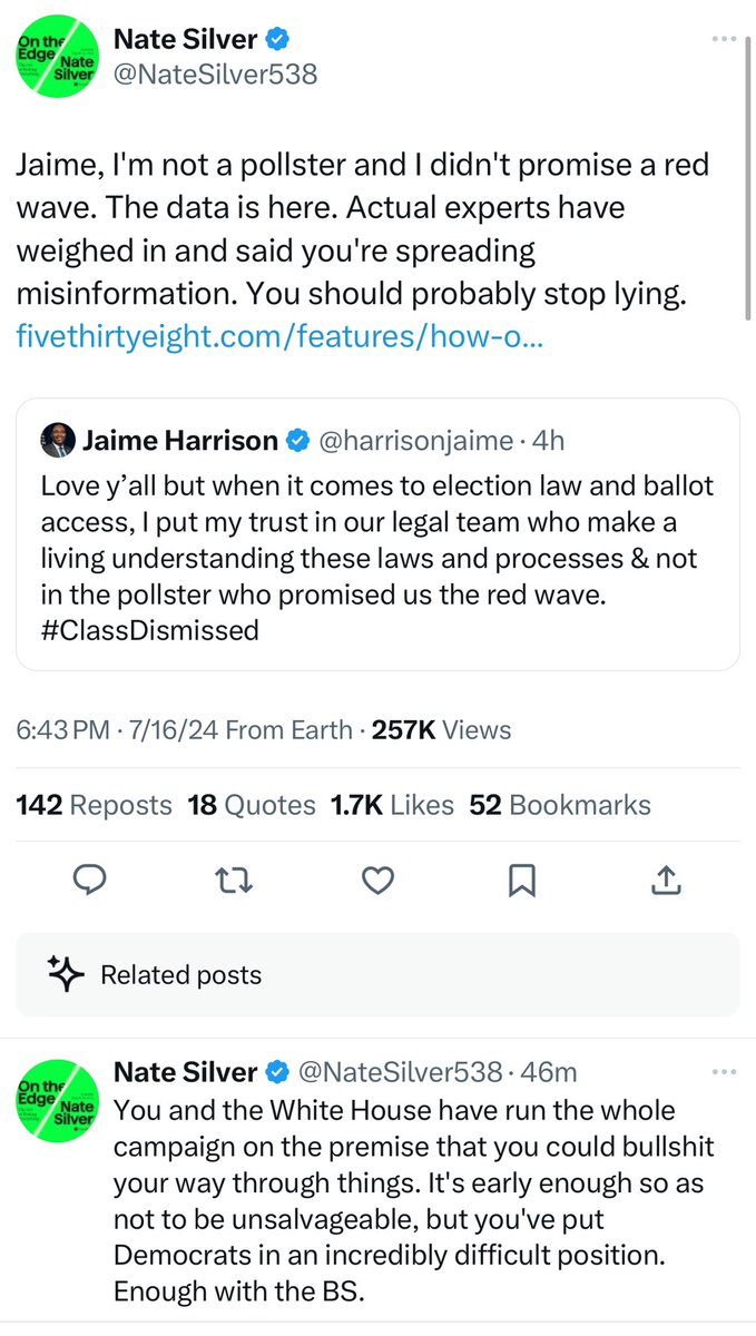 AlexThomp's tweet photo. The DNC Chair vs. Nate Silver: A short story https://t.co/iu5I7viqE2