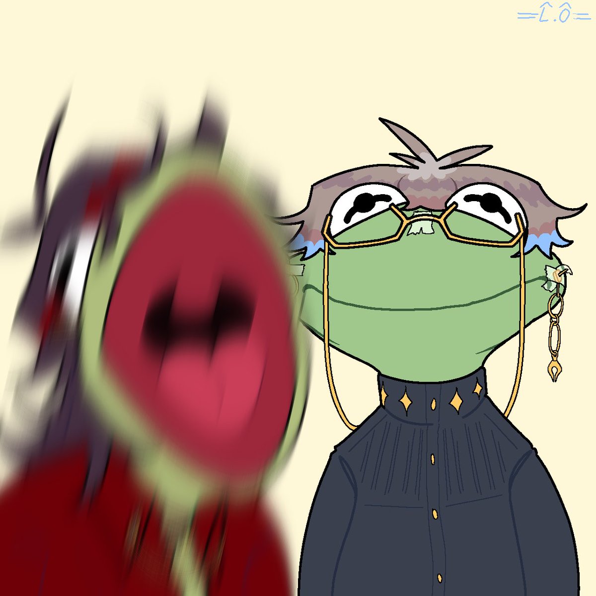 _LaraOmer_'s tweet photo. In honour of horror bros’ collab🐸
#Ikenography #Akurylic https://t.co/PmyHhaSemz