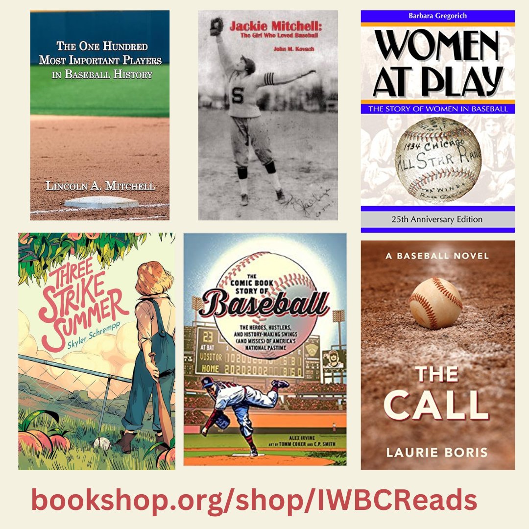 IWBC4Me's tweet photo. When you buy from one of our Bookshop Affiliate Lists, you not only support independent bookstores, but also the IWBC! Find your next great read at https://t.co/CnUoVSdFyD. #ReadBaseball #WomeninBaseballWeek https://t.co/xmjZ8wiSxL