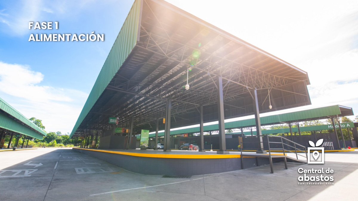 La primera central de abastos ya está casi lista y estará ubicada en la ex terminal de SITRAMSS, en el bulevar del Ejército, Soyapango.

#PlanEconómico
#Alimentación