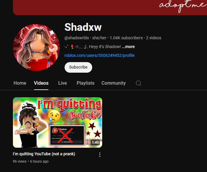 did bro quit on the first upload
