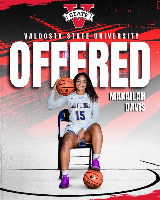 Makailah Davis (@makailahdavis) on Twitter photo After a great EYBL session lll and conversation with <a href="/_CoachChan/">Chandler Merkerson</a> I am blessed to say I have received an offer from Valdosta State University!! <a href="/VSULadyBlazers/">Valdosta State Women’s Basketball</a> After a great EYBL session lll and conversation with <a href="/_CoachChan/">Chandler Merkerson</a> I am blessed to say I have received an offer from Valdosta State University!! <a href="/VSULadyBlazers/">Valdosta State Women’s Basketball</a>