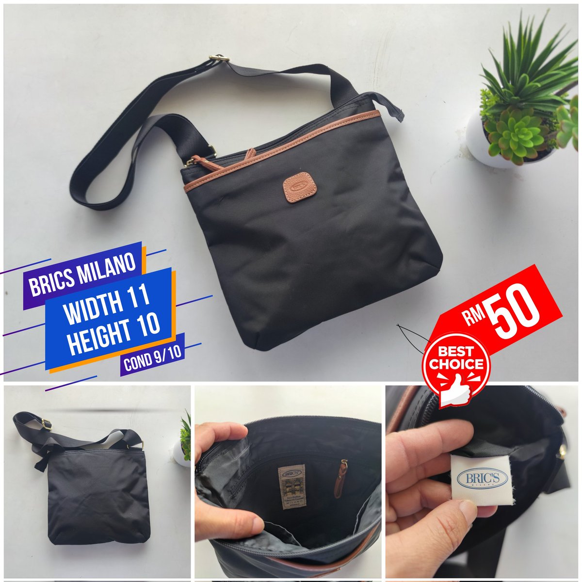 miki_bundle's tweet image. AVAILABLE‼️ AVAILABLE‼️

BRICS MILANO SLING BAG
COND 9/10 ✨

PRICE : RM50 DFOD

WIDTH : 11 INCHES
HEIGHT : 10 INCHES

AUTHENTIC ORIGINAL ITEM 💯

#brics #bricsmilano