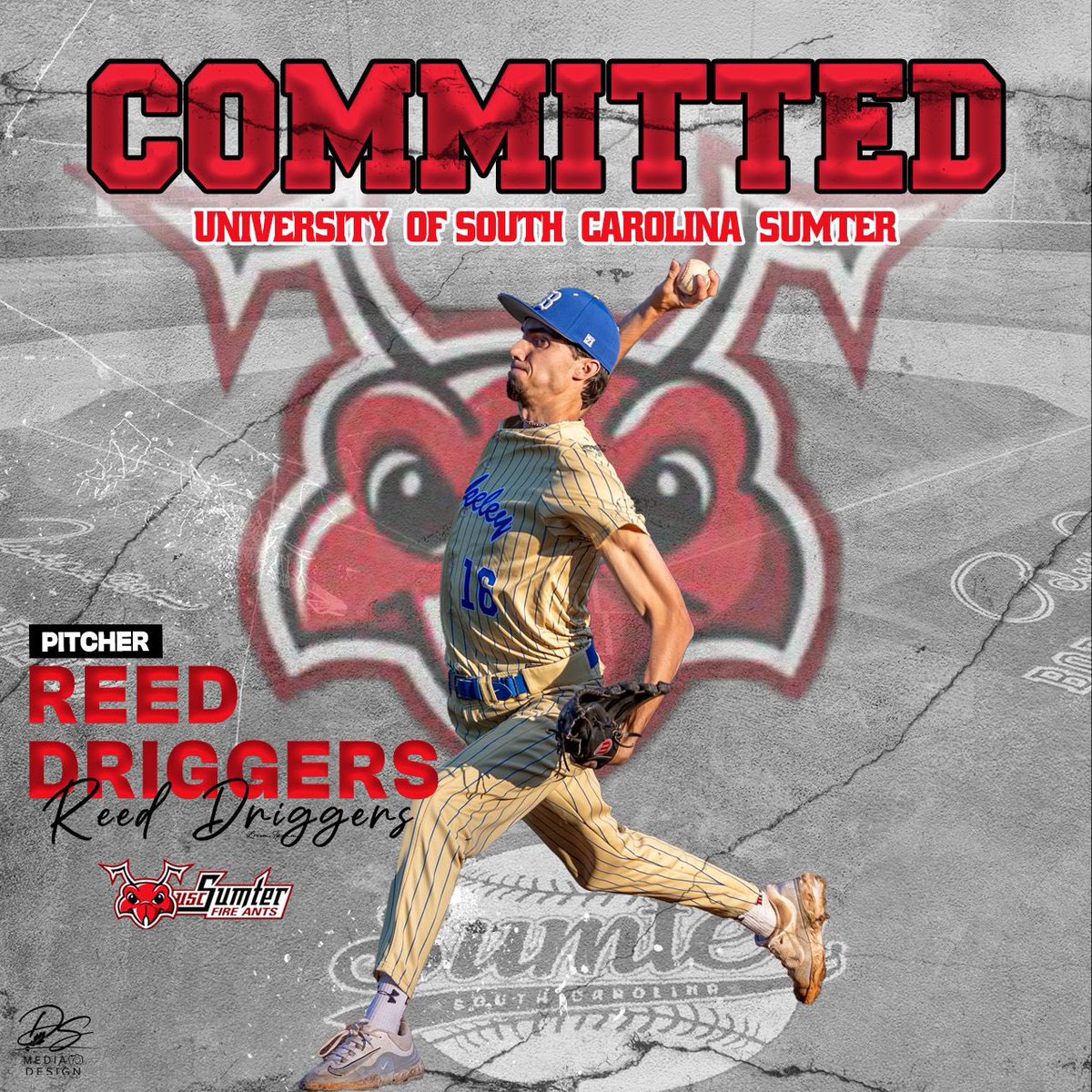 driggers_reed's tweet photo. Blessed to be furthering my academic and athletic career at the university of south carolina sumter. I wanna thank god my family coaches and teammates for helping me get too where I am today.#GoAnts @USCSumterBSE @stags_baseball @diamondprospect @DiamondDevilsBB https://t.co/rhUVFZEIaO