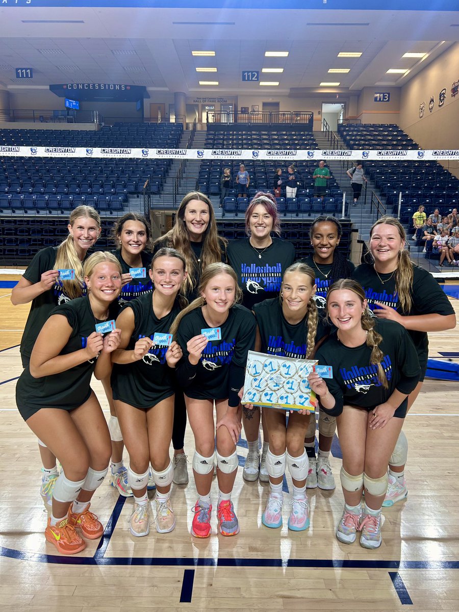 Varsity had a GREAT time at <a href="/CreightonVB/">Creighton Volleyball</a> Team Camp taking home the GOLD (cookies &amp; DQ) in Division II! 

A super exciting start &amp; preview into our season 🤩
