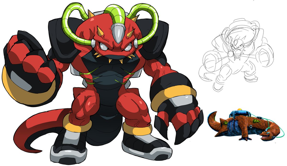 Cyberlord1109's tweet photo. my version of the Biolizard https://t.co/yKoBPXXrBB