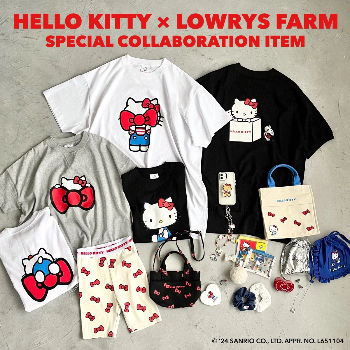 【即完売】ハローキティ レッドドット 3点セット｜LOWRYS FARM 限定 即完売】ハローキティ レッドドット 3点セット｜LOWRYS FARM 限定 即