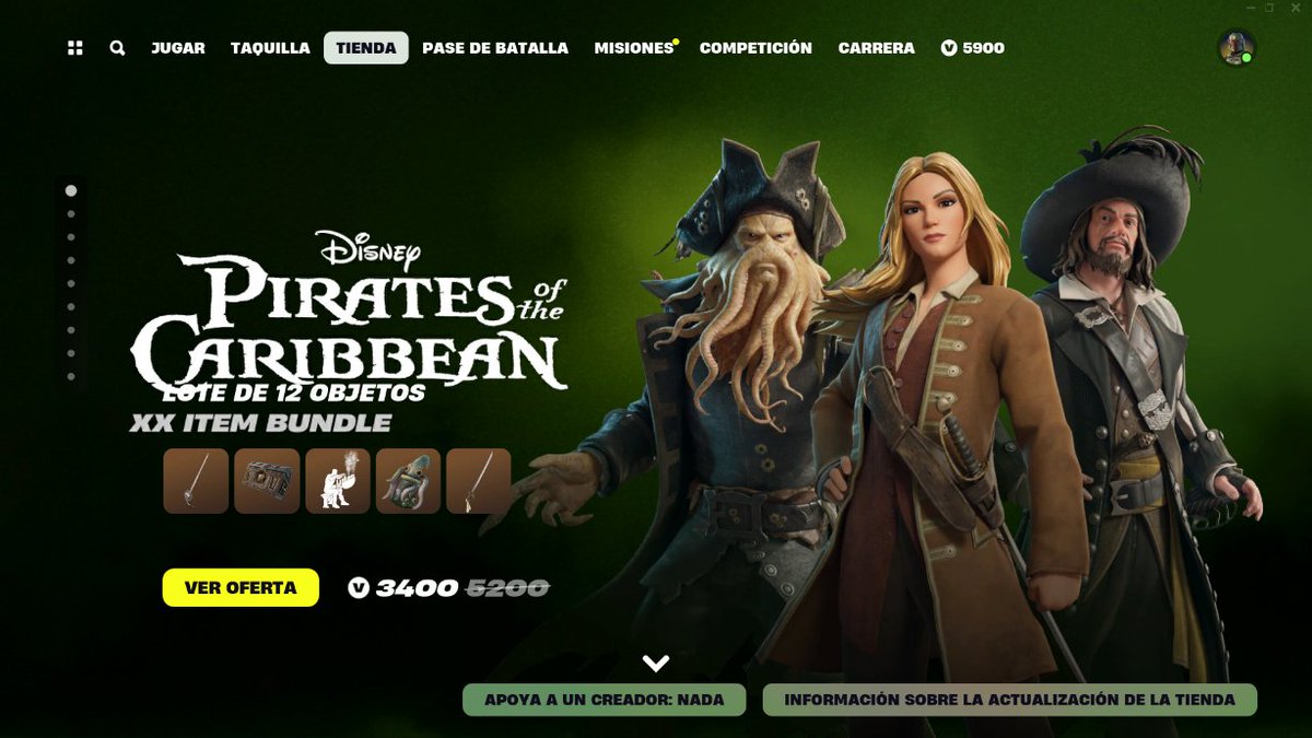 AsambleaLSL's tweet photo. ☠️ FORTNITE ✖️ PIRATAS DEL CARIBE ☠️
¡Ya tenéis disponibles a Elizabeth, Barbossa y Davy en la tienda de Fortnite compañeros! Junto con sus espadas (picos) y mochilas. ☠️🦑
#PiratasDelCaribe https://t.co/MUsuDY5oey
