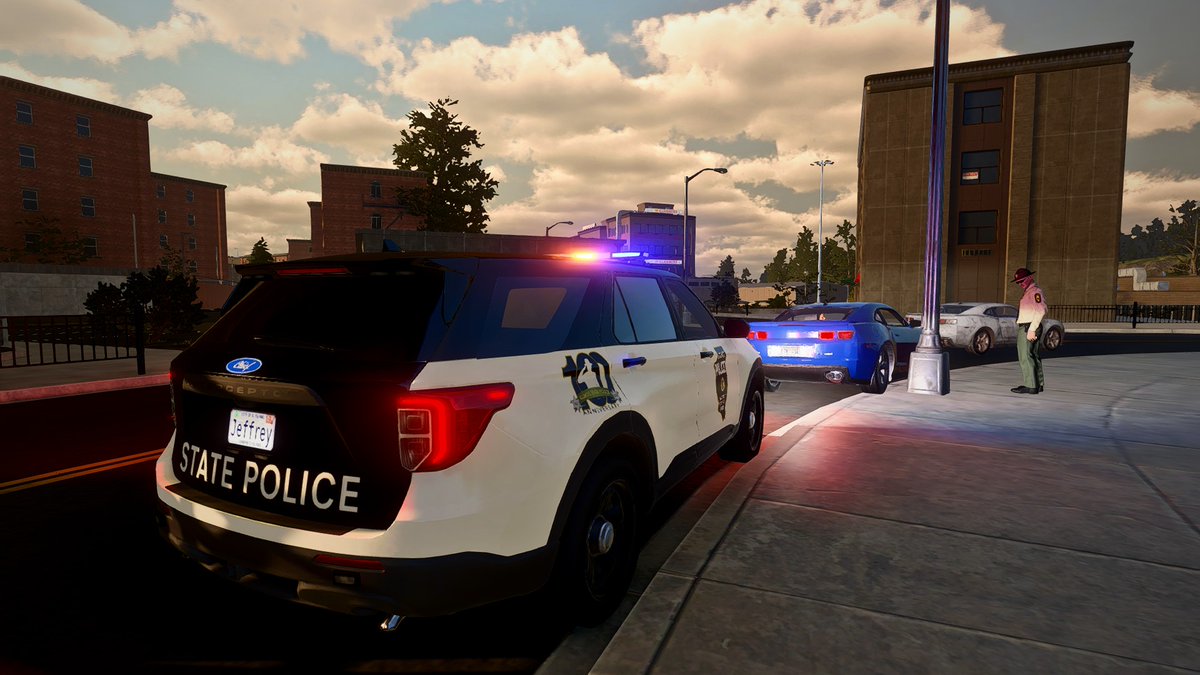 RedTiger98_'s tweet image. Illinois State Police; 100th anniversary 2020-22 ford police interceptor... #flashinglightsgame #lawenforcement #police @FLSimulatorGame