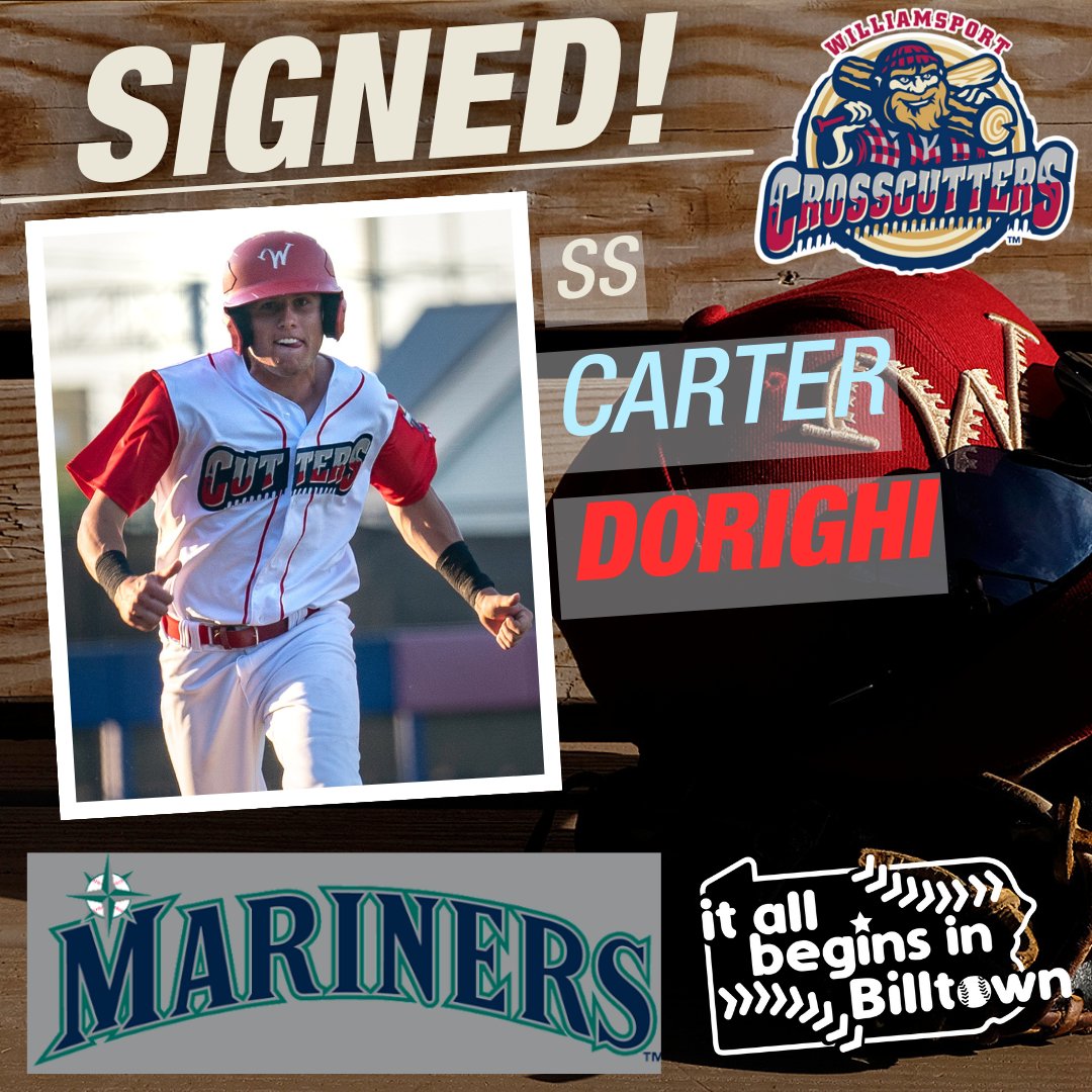Williamsport Crosscutters (@crosscutters) on Twitter photo 🚨🚨🚨SIGNED🚨🚨🚨
2024 Cutters SS <a href="/CDorighi/">Carter Dorighi</a> has signed as an undrafted free agent with the <a href="/Mariners/">Seattle Mariners</a>!
#ItAllBeginsInBilltown | <a href="/mlbdraftleague/">MLB Draft League</a> 🚨🚨🚨SIGNED🚨🚨🚨
2024 Cutters SS <a href="/CDorighi/">Carter Dorighi</a> has signed as an undrafted free agent with the <a href="/Mariners/">Seattle Mariners</a>!
#ItAllBeginsInBilltown | <a href="/mlbdraftleague/">MLB Draft League</a>