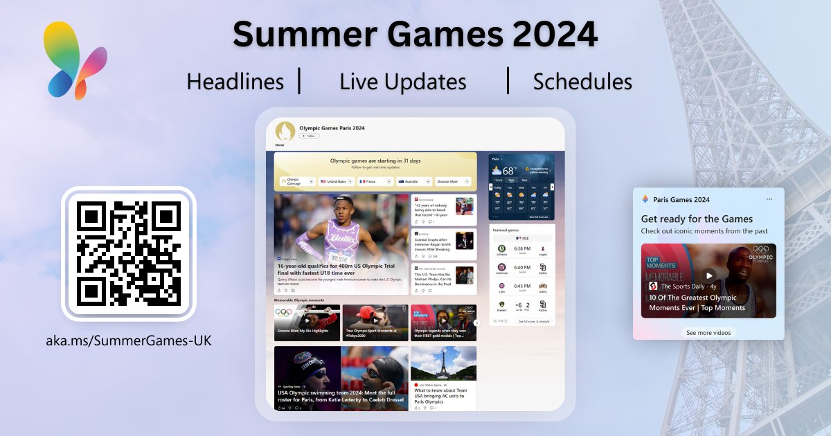 msnuk's tweet image. Remember the iconic moments from past Summer Games? 🎥 

From Jesse Owens’ historic victories to Nadia Comăneci’s perfect 10, we’ve got it all! 

Let’s celebrate the spirit of the Summer Games together. 🌎 👉 msft.it/6011lPqQ5

#SummerGames #MSNHub