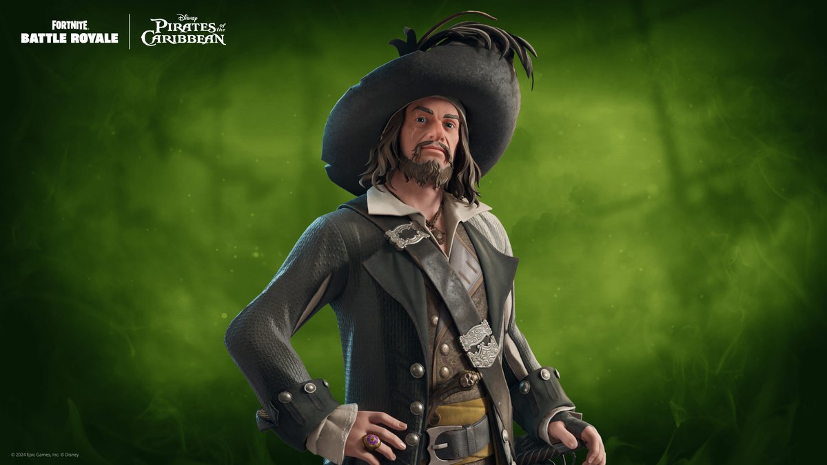 Fortnite's tweet photo. Your fate belongs to you!
Vengeance, leadership, and swordmaster-y can be found in the Shop through Captain Barbossa. https://t.co/fq7sdxddrJ