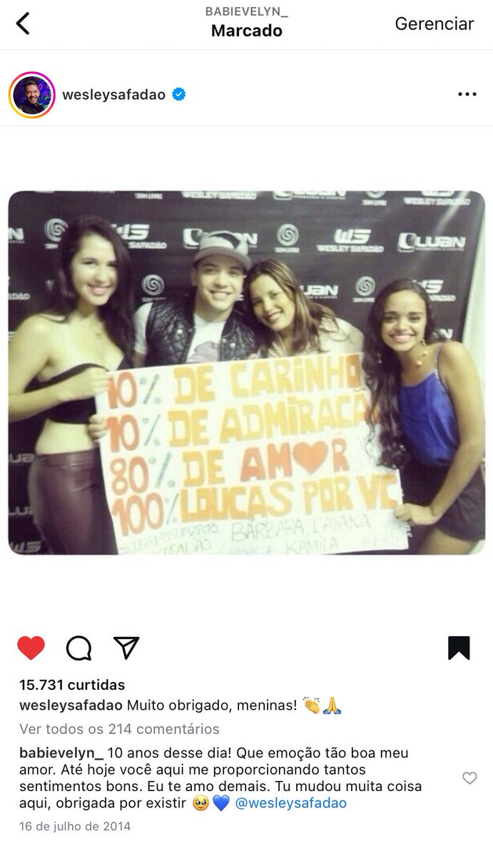 babi_evelyn's tweet photo. 10 anos desse dia! Que emoção tão boa meu amor. Até hoje você aqui me proporcionando tantos sentimentos bons. Eu te amo demais. Tu mudou muita coisa aqui, obrigada por existir 🥹💙 @WesleySafadao https://t.co/LSrIKX5Ntm