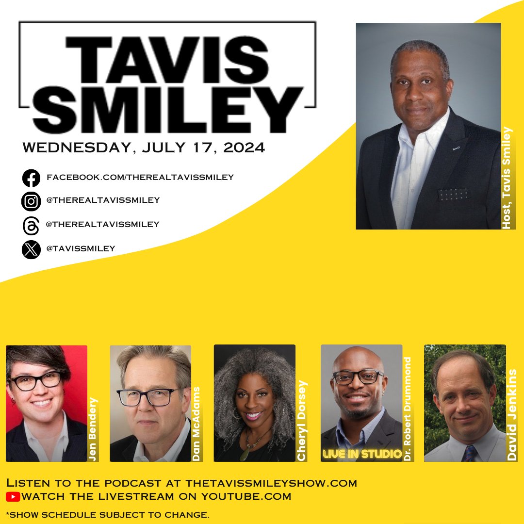 tavissmiley's tweet photo. #TheHuffingtonPost #PoliticalTopics
#Psychobiographer #LAPD #Physician
#EricGarner #PoliceReform #TalkRadio
#TheStrangeCaseofDonaldJTrump
#AIMedicine #TheTavisSmileyShow https://t.co/SiLl2f84yG