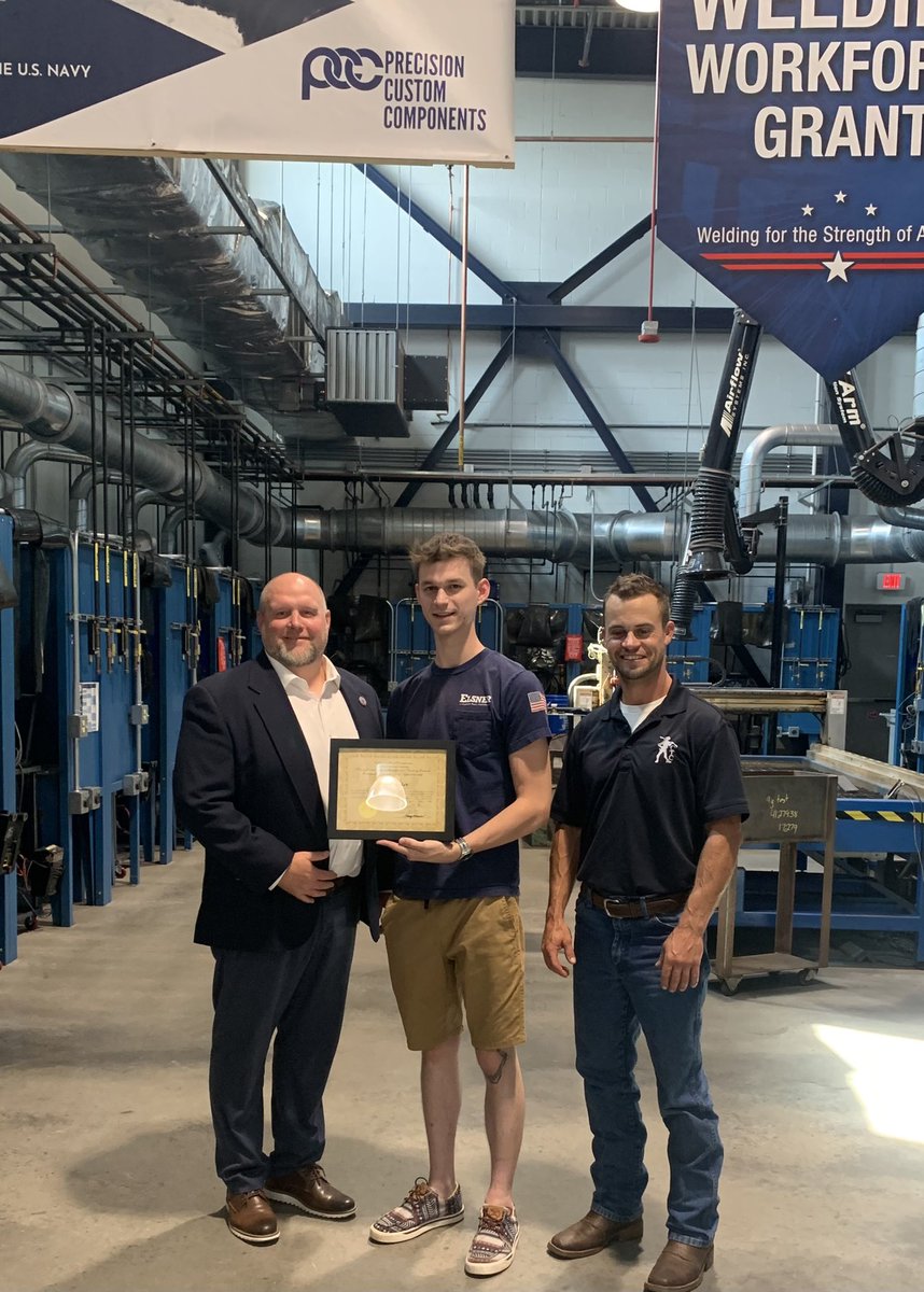 Congrats, Jack Slonaker, Class of 2021! Jack started a welding pre-apprenticeship in his senior year. Today, Jack received his certificate of apprenticeship in the CCTC. We are proud of Jack’s commitment to pursue excellence with hard work and determination! #CCTC #CareerReady