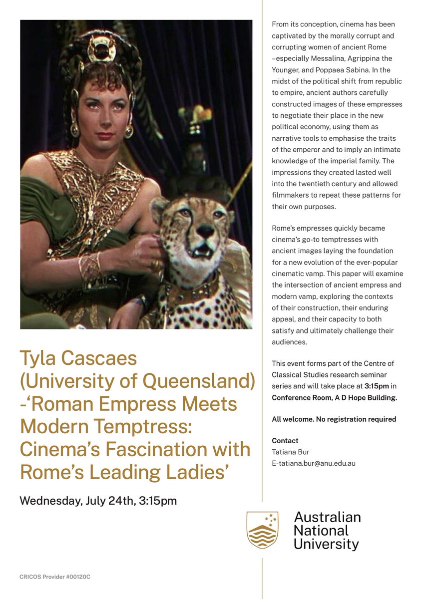 Very excited to be jetting off to <a href="/ANUslll/">ANU SLLL</a> next week to talk all things empresses and temptresses! 

slll.cass.anu.edu.au/events/series/…