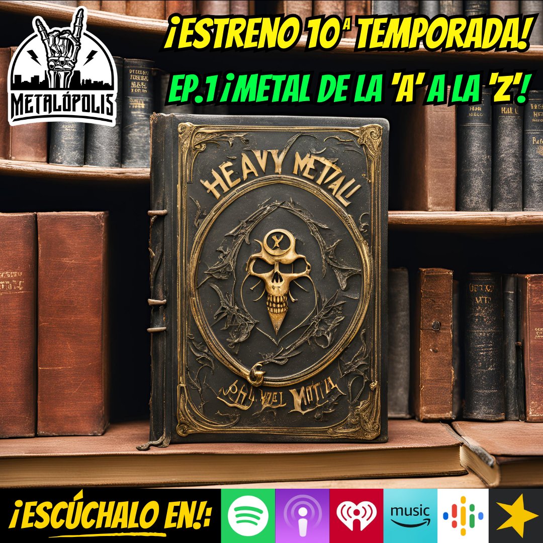 🔥¡LLEGÓ LA DÉCIMA! 🔥

Para cortar el listón, te compartimos el glosario básico de todo fanático del género, con las bandas, discos, canciones y conceptos más importantes asociados al metal. ¡Bienvenido/a a la familia #Metalópolis! 🤘🏼⚡

Link al episodio abajo... 👇

#podcast