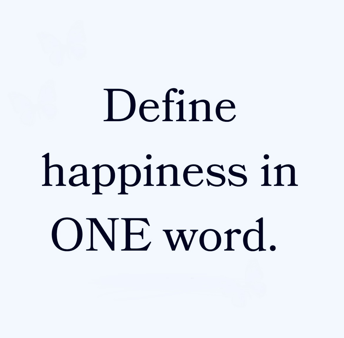 ONE word