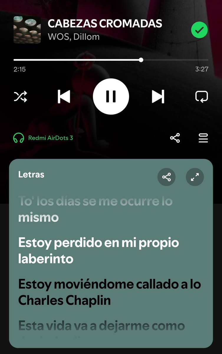 LDagfel's tweet photo. Para qué ir a terapia si puedo escuchar el álbum de Wos y listo https://t.co/MXlx5gdVtp