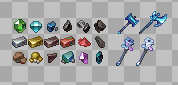 hiMulecule's tweet photo. workingon on the Mc texture pack
and Coralite mod
#pixelart #pixel_dailies #pixelartist
#Minecraft #texturepack #Terraria 
#mod https://t.co/dXRzFFJ20d