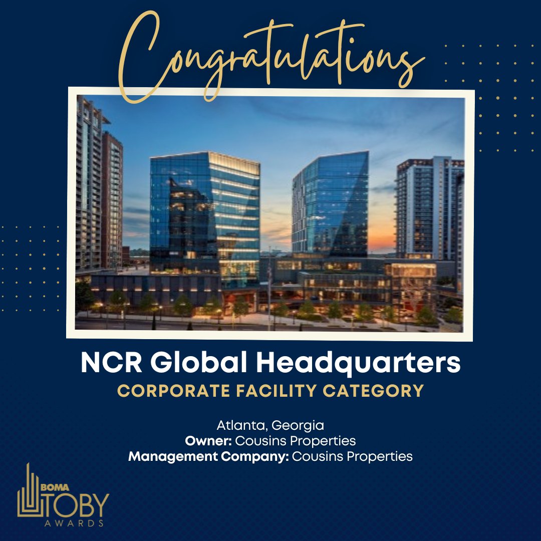 BOMAIntl's tweet photo. Congratulations to our first 2024 TOBY Winner!!

#BOMA2024 #TOBYAwards #CRE https://t.co/xRmXh4ntTY