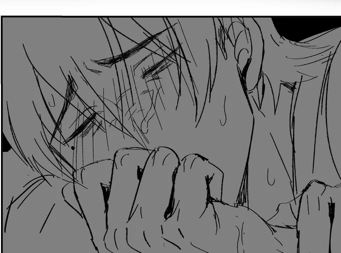 めちゃくちゃいい感じに描けたと言ってたヒイラギくんのコマ、本当にいい感じなんだけどやっぱりちょっと心が暗くなるね… 
