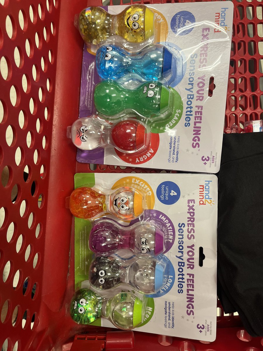 MrPowell20's tweet photo. I’m so excited to put those new materials in my classroom! Thanks to @Target and @hand2mind for the robot dependency, pencil sharpener and emotion bottles! Can’t wait for the new school year!! #STEMinPA #teacher #STEM #STEAMEd #AutismEd #ESL https://t.co/BqOLjHphWI