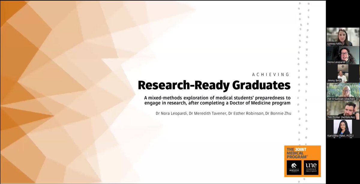 nora_leopardi's tweet photo. Very honoured &amp; excited to present my research at the @UCSF Educational Scholarship Conference this morning. Thank you to all participants for the valuable feedback and advice! #ESCape #HPE #HealthProfEd #MedEd https://t.co/uhQWQFTFFw