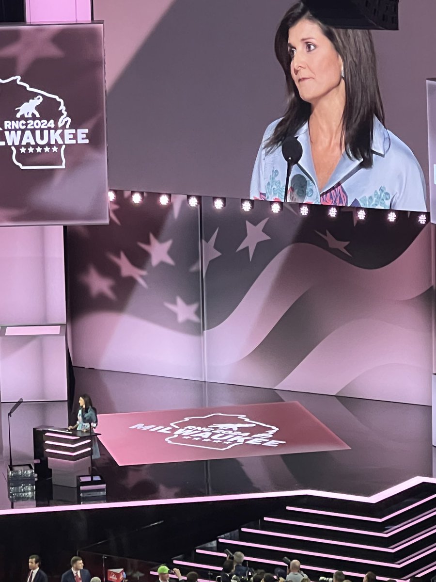 heather nauert (@heathernauert) on Twitter photo “We agree more often than we disagree,” says <a href="/NikkiHaley/">Nikki Haley</a> “a unified Republican Party is what we need to save her.”
Great to see Nikki here tonight! 🇺🇸
#RNC2024 “We agree more often than we disagree,” says <a href="/NikkiHaley/">Nikki Haley</a> “a unified Republican Party is what we need to save her.”
Great to see Nikki here tonight! 🇺🇸
#RNC2024