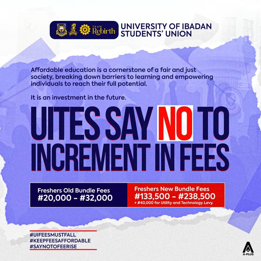 Faymorce's tweet photo. We dn wake up oo Another day to remind us that we UITES say NO to fee increase I canโt afford the 450% increase thatโs why Iโm not in LAUTECH or BOWEN I resist the spirit of increase
#UIFEESMUSTFALL
#uislaverymuststop
#universityofibadan
#uistudents
#greatestnigerianstudents https://t.co/l4jIlzK2wM