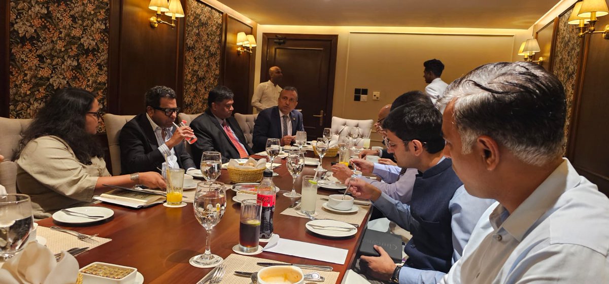 Interaction with H.E Santosh Jha on investments and operations of ICF companies in Sri lanka