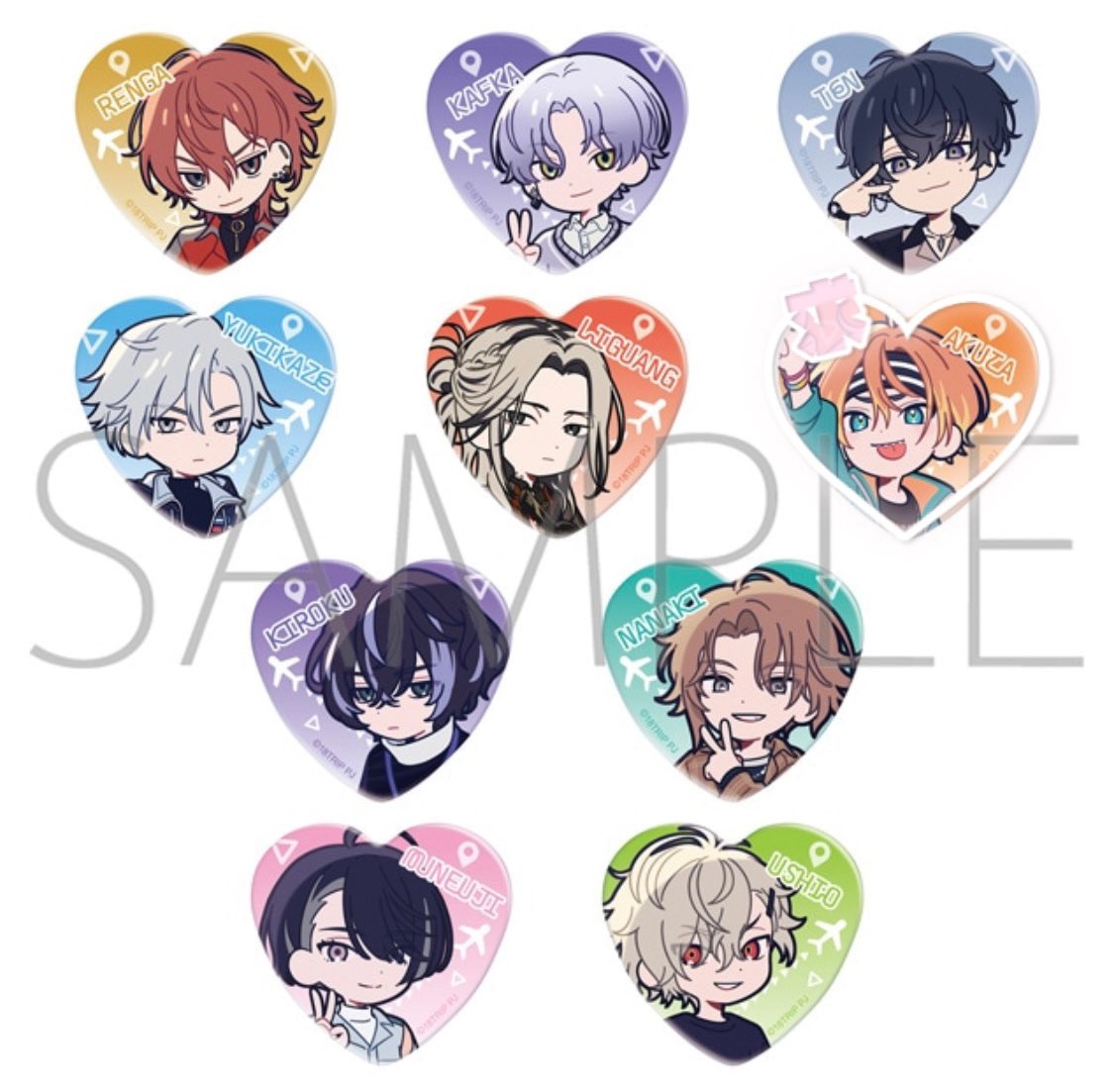 ꒰ 交換 ꒱ 18TRIP エイトリ 旅先レポート 缶バッジ アクリル