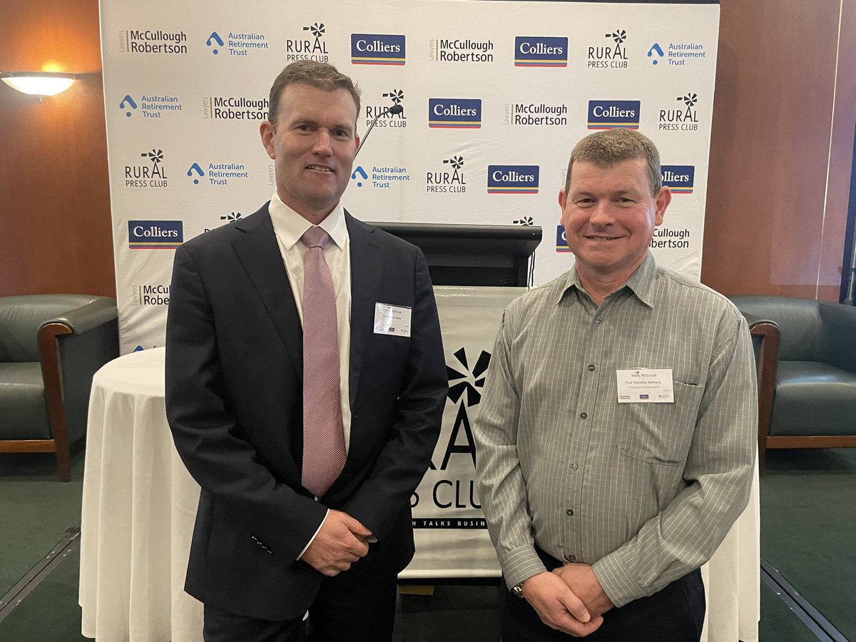 In one of his first major speaking engagements since being appointed Managing Director of MLA, Michael Crowley presented at the <a href="/RuralPressClub/">Rural Press Club QLD</a> today about future challenges and opportunities for the red meat industry. <a href="/meatlivestock/">Meat & Livestock Australia</a> <a href="/Colliers/">Colliers</a> <a href="/Ausretiretrust/">Australian Retirement Trust</a> <a href="/MCRlaw/">McCullough Robertson</a>