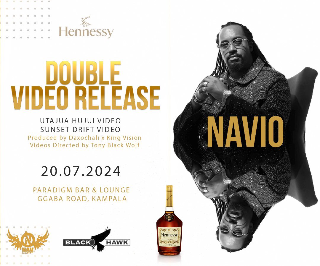 naviomusic's tweet photo. For the first time in HipHop we’ve got a double video release for y’all 🔥 This SATURDAY at Paradigm on Ggaba road we welcome you to a double release for #UtajuaHujui x #SunsetDrift 🔥 Brought to you by @hennessy 🇺🇬 @blackhawkug
Shot by @iamtonyblackwolf and @mathildakigozi 🎥 https://t.co/FRTEbNosED
