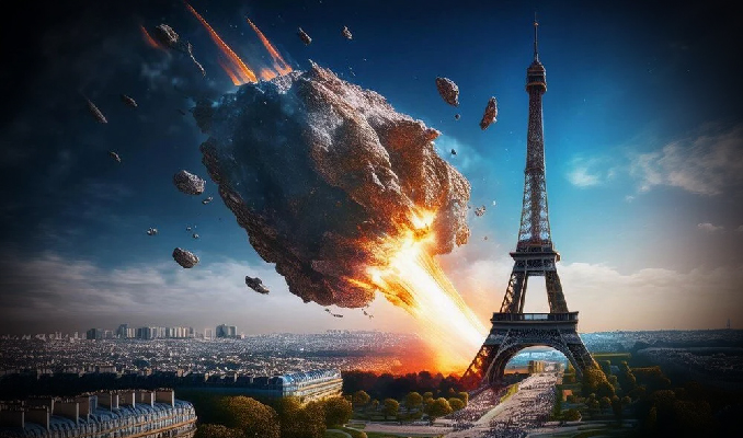 finansingundemi's tweet photo. Eyfel Kulesi'nden daha büyük asteroit Dünya'ya yaklaşıyor! #Asteroit #Dünya #Çarpışma #Çarpma #NeZaman #NASA - https://t.co/vnajcrz2U5 https://t.co/wfjVwbcEyE