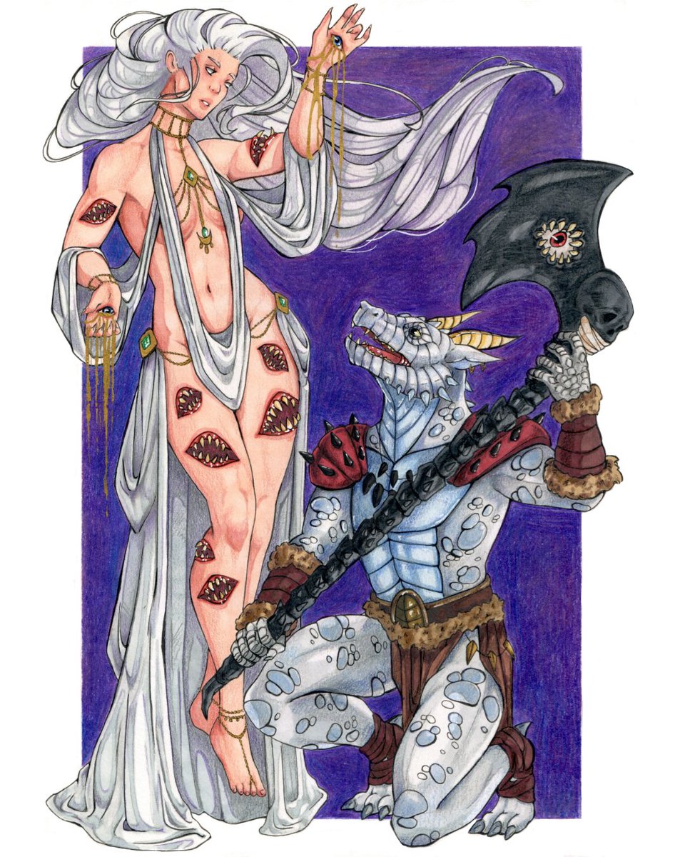 LAasimar's tweet photo. @artLordM Thank you for the share!! There are so many beautiful drawings on this post! I like to show this one. I'ts a scene from our dnd party (sorry, my english is not the best) https://t.co/XmSDEy6zFb
