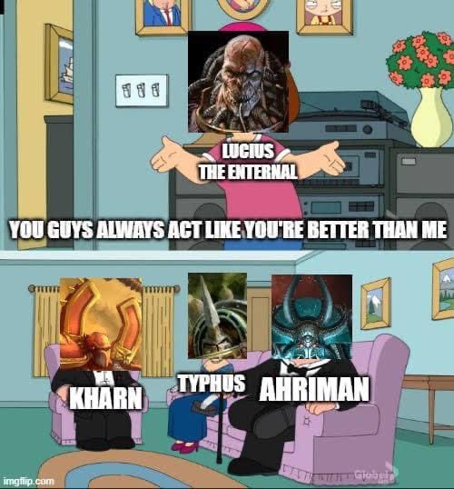 Well those 3 have plastic models on manly 40mm bases where as Lucius is fine cast and is on a pathetic 25mm base