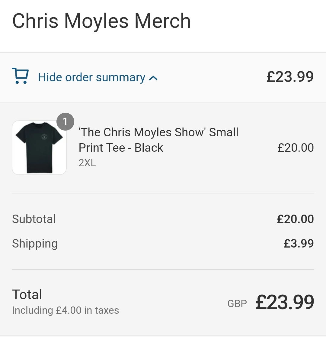 lestalad87's tweet photo. @ChrisMoyles Chris, just ordered a t-shirt. Sort Ben out...😂😂 keep up the good work #radiox #chrismoyles https://t.co/M4c5jFX6Fz
