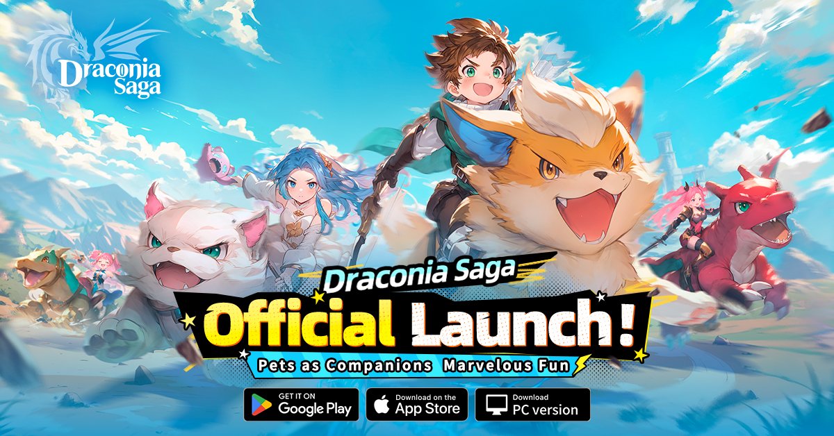 #DraconiaSaga #OfficialLaunch #TonsOfRewards
🎉 Dear Dragon Hunters:
The official launch of Draconia Saga has begun on July 17, 2024, at 9:00 (UTC+7)! 🎊 To celebrate the open beta test, we have prepared a series of rewards and events for you to enjoy! 🌟
🎁 Log in to the game to