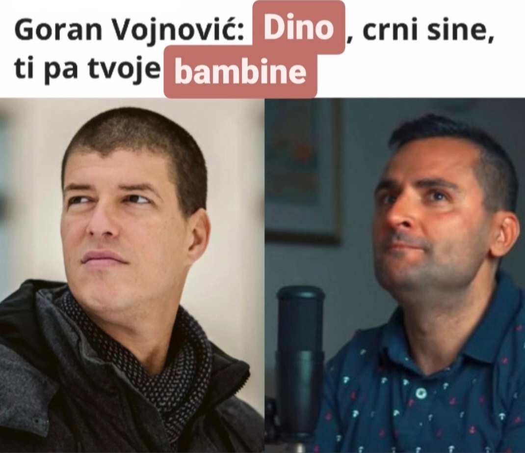 Smetnjak's tweet image. Po Zlatku Dino aka po svoje hecn, da je Vojnović tisti *designated čefur*, ki mora vedno rečt "ajde, momci, malo manj gasa".

#hajderović #dinotti #dnevnik