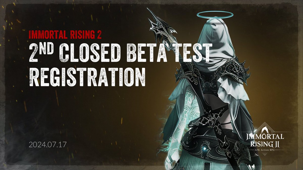 Attention Immortals! 📢

Second CBT Registration is Now Open!

A total of 600 Immortals will participate this time 🙌

Help us test the game and gather valuable feedback

Read more here
news.immortalrising2.com/news/2nd-cbt-r…