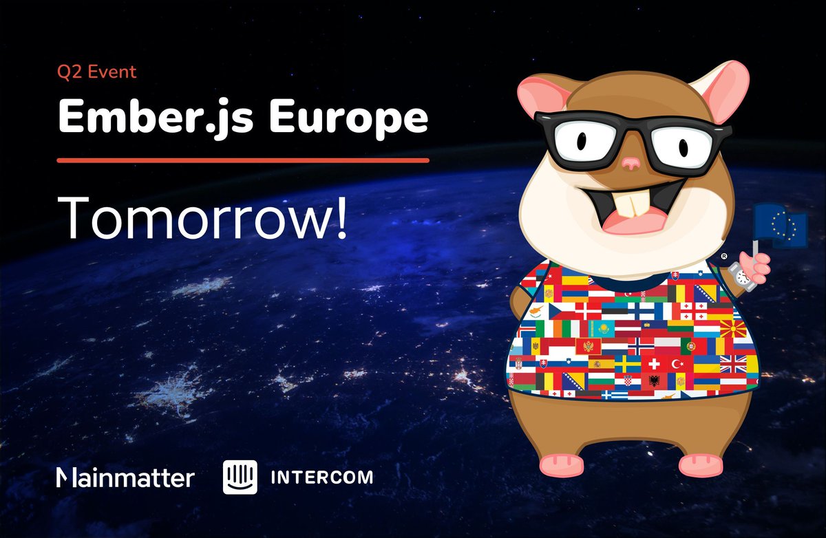 ⏰ Only 1 day left until our Q2 #EmberEurope meetup! 🐹

Get ready for an evening of #EmberJs talks and meeting the community. Join us remotely on July 18th at 19:00 CEST. 

Last change to secure your spot ⬇️ buff.ly/45EkpBd