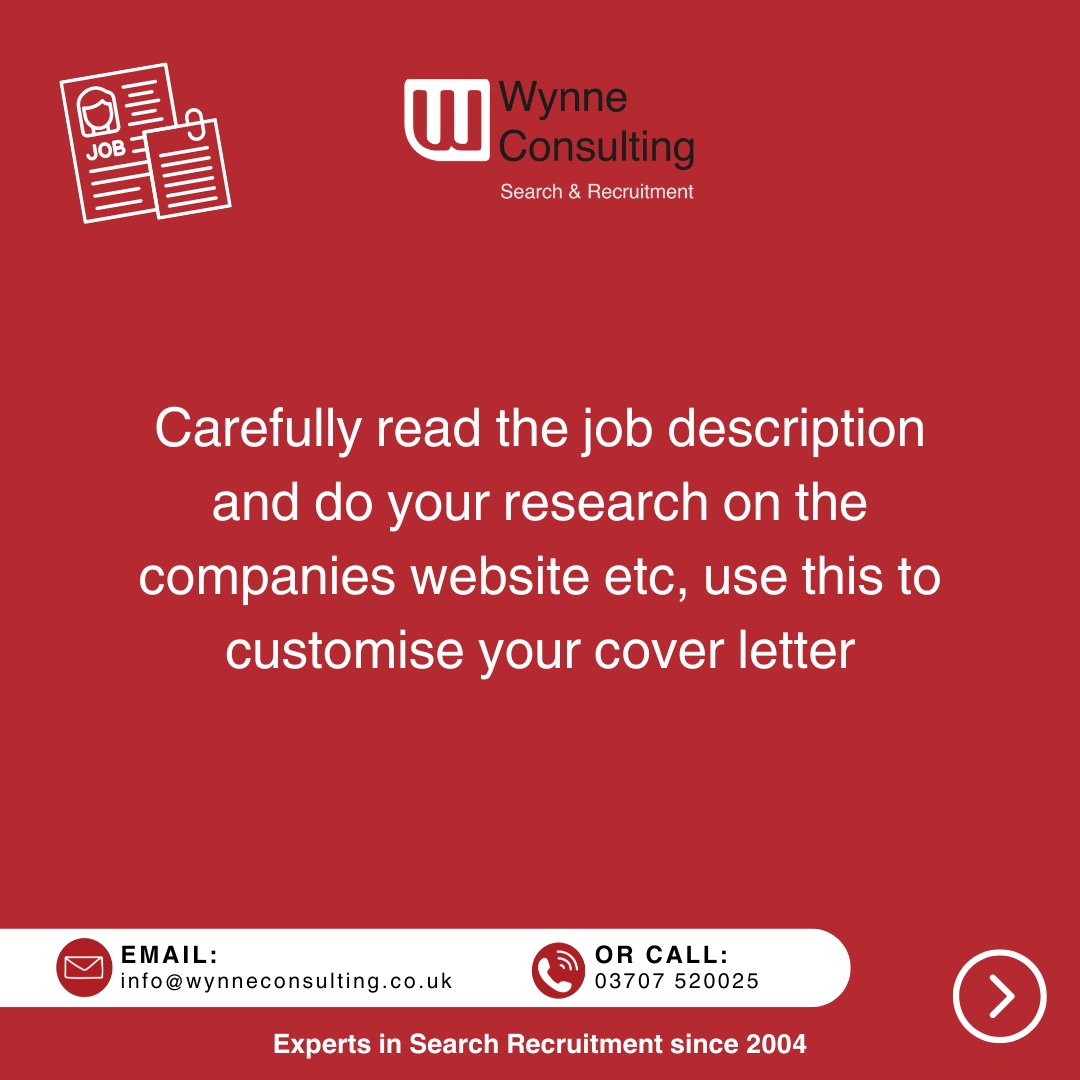 WynneConsulting's tweet image. Are you struggling to write the perfect cover letter? Look no further! Our team has put together a comprehensive guide to help you stand out from the crowd and land your dream job. #WynneJobs #CoverLetter #JobSeekerTips
