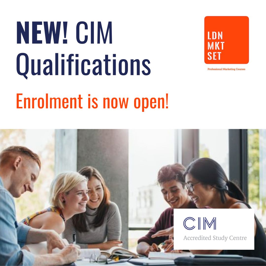 LndMktSet's tweet photo. We're thrilled to be delivering the NEW @cim_marketing qualifications!

Find out more at our next virtual open evening.
24 July at 6pm - https://t.co/7VWJZxoI7H 

#cim #digitalmarketing #newcimqualifications https://t.co/2wgmfwXTsS